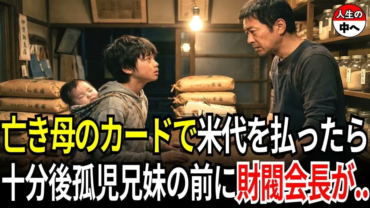 亡き母のカードで米代を払ったら、十分後、孤児の兄妹の前に財閥会長が現れた