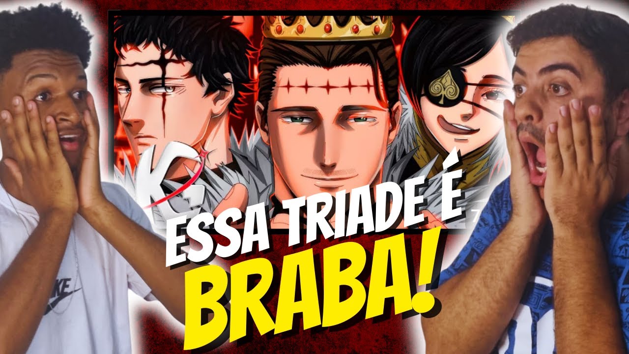 (REACT) Dark Triad (Black Clover) - ZOGRATIS BROTHERS | KG Raps Feat @LexClash - A TRIADE &eacute; braba!