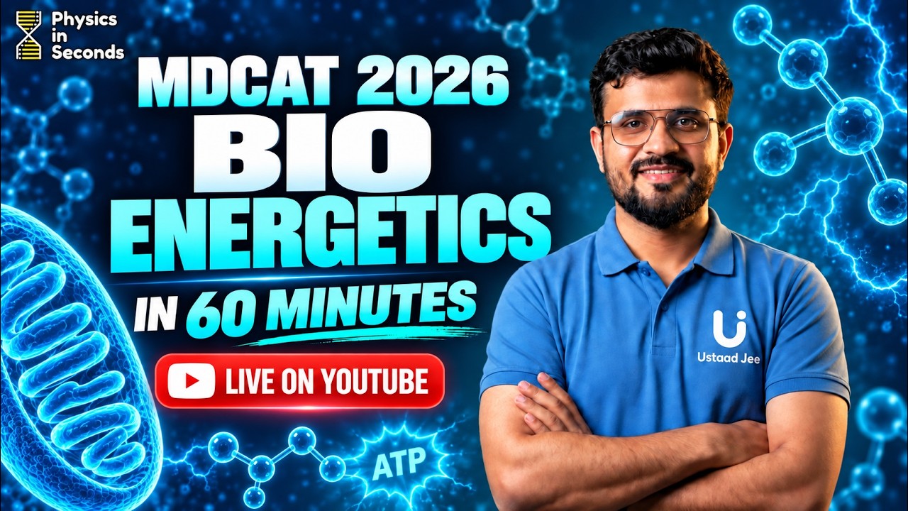 MDCAT 2026 | Biology |  BIOENERGETICS IN 60 MINUTES!