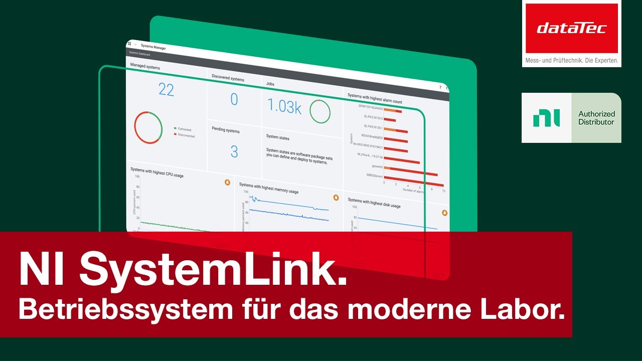 NI SystemLink | Betriebssystem für das moderne Labor.