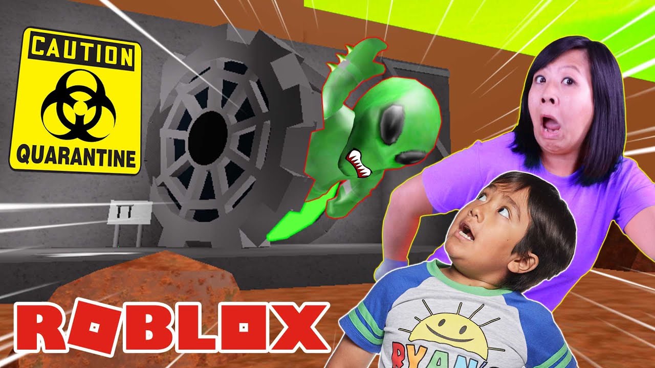 RYAN & MOMMY IN QUARANTINE! Let’s Play Roblox Quarantine Story
