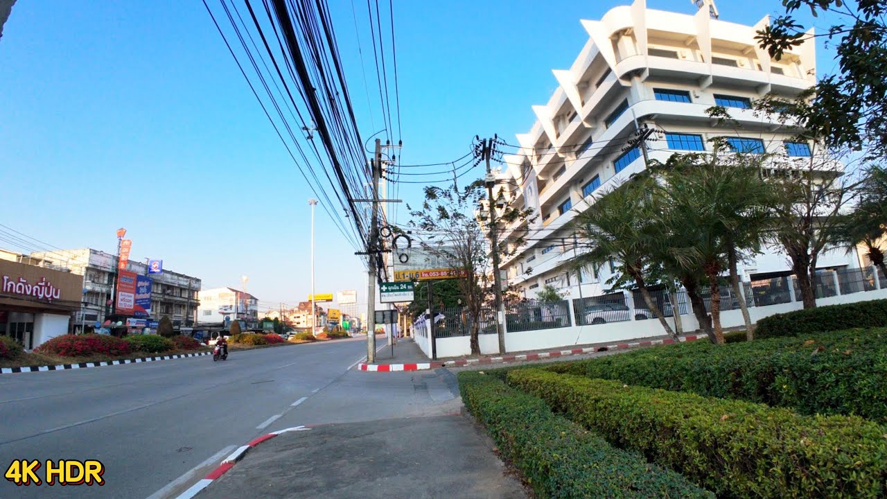 【4K HDR】Chiang Mai Walking Tour 🇹🇭 Real Streets You Never See | No Music, Pure City Sounds
