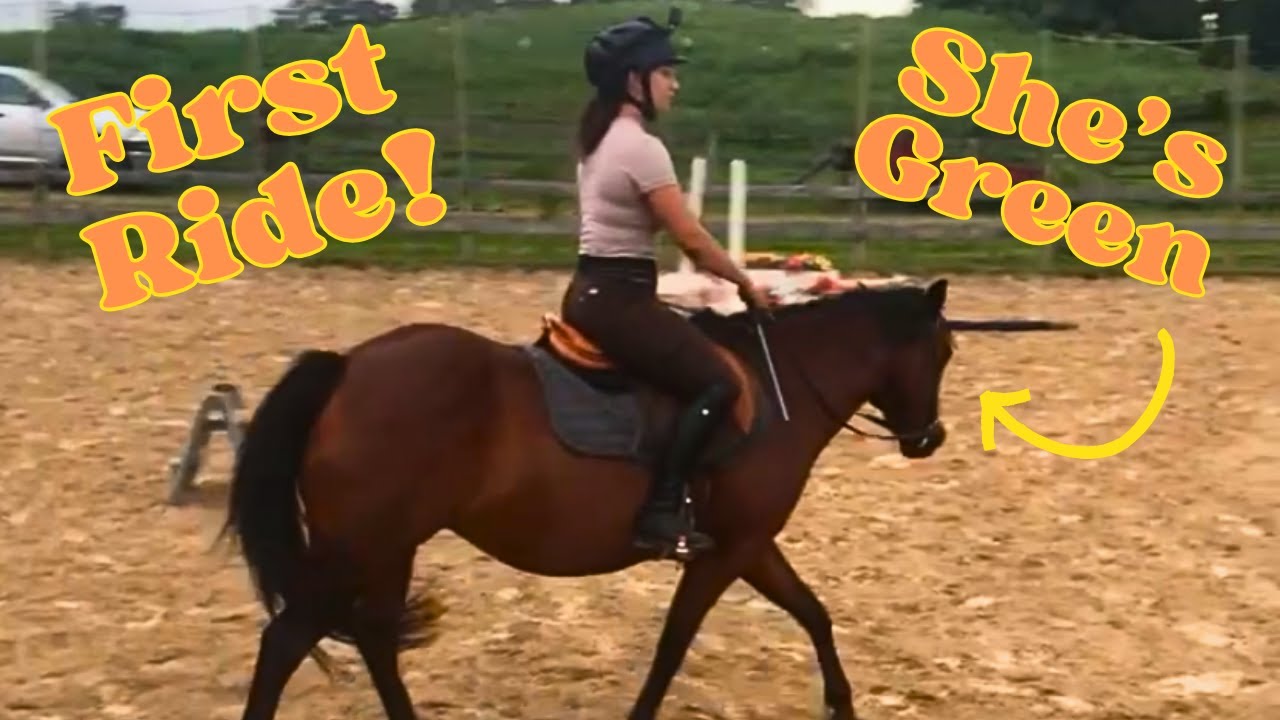 FIRST RIDE ON A GREEN HORSE | PEANUT