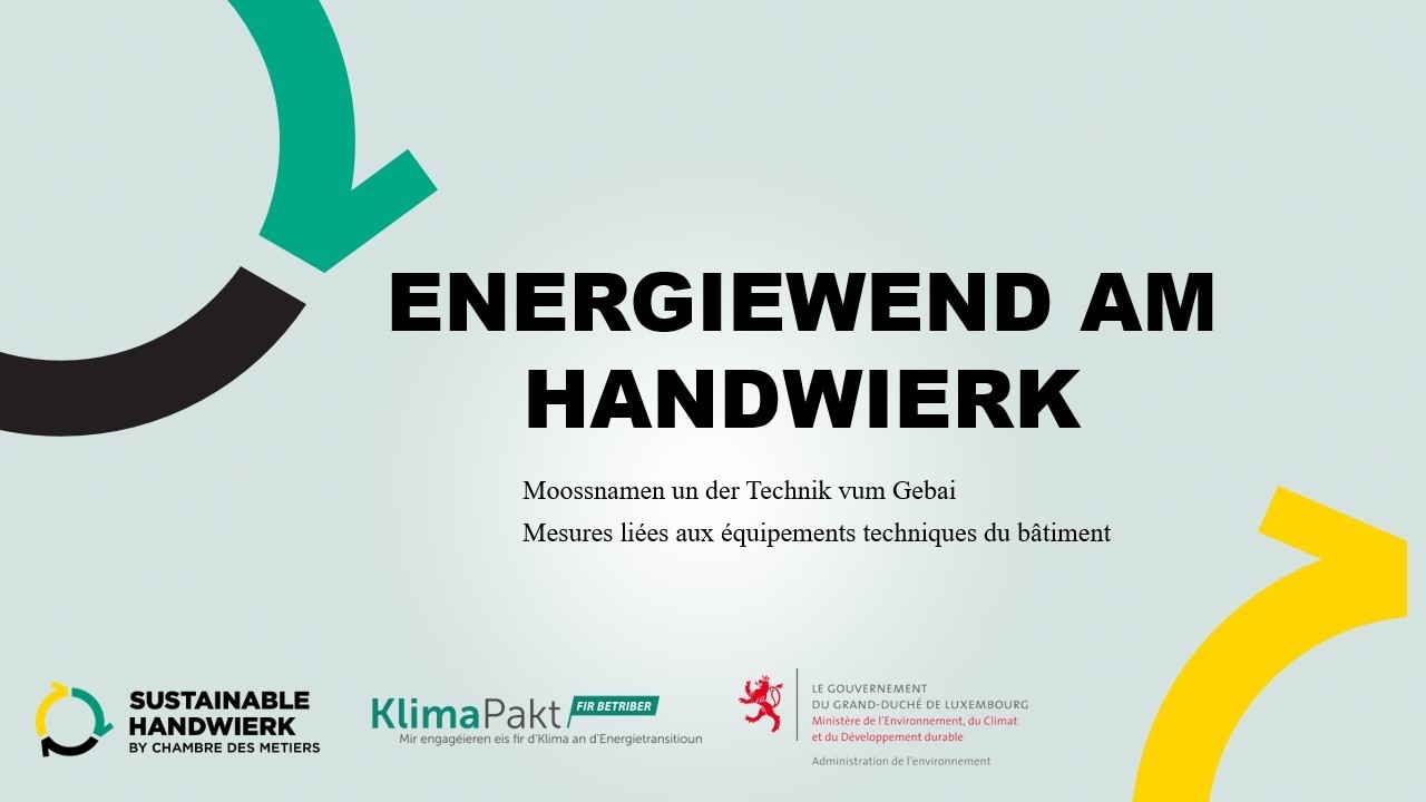 Moossnamen un der Technik vum Gebai