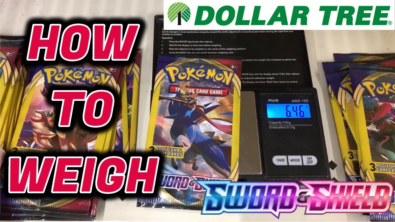 How I Weigh Pokemon Packs Inside a Dollar Tree - Sword and Shield