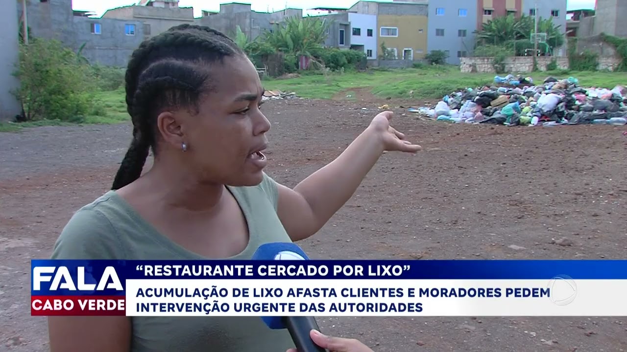 Restaurante perde clientes por causa do lixo: moradores pedem interven&ccedil;&atilde;o urgente | Fala CV