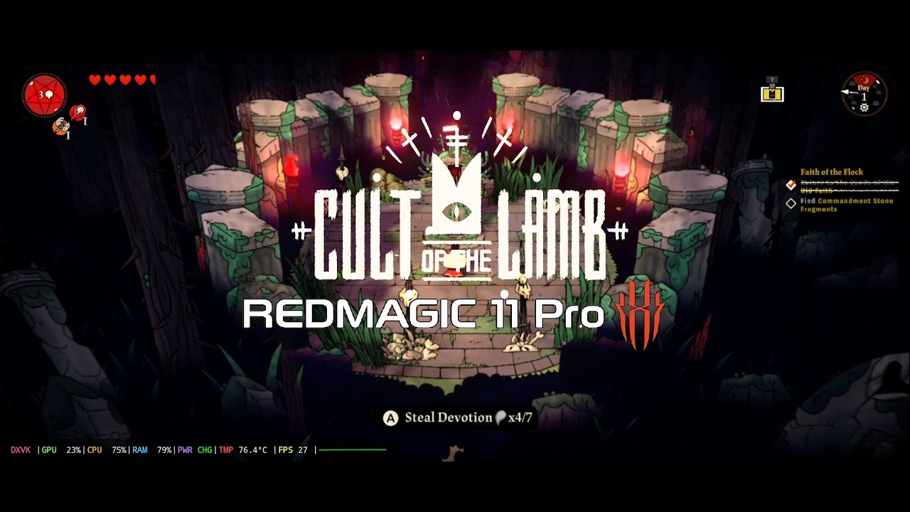 Cult Of The Lamb on the RedMagic 11 Pro (Snapdragon 8 Elite Gen 5)