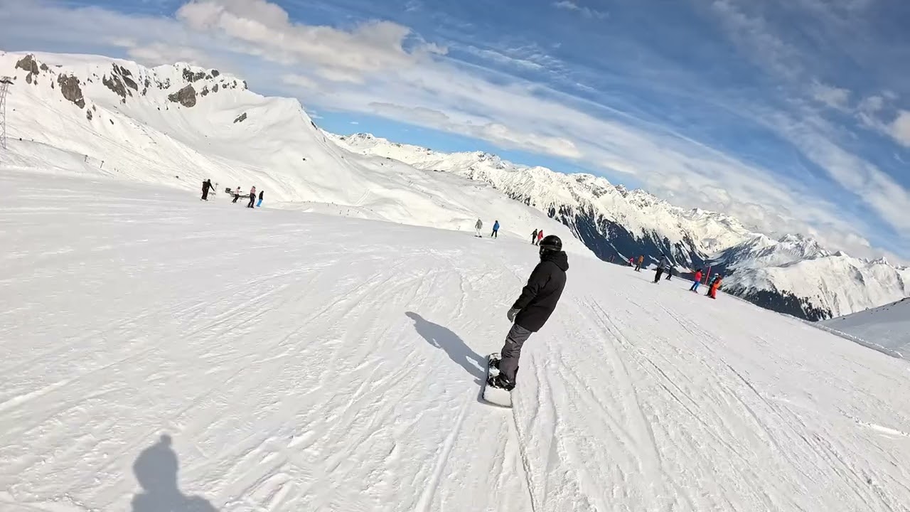 Epic Snowboarding Adventure in Davos ❄️ Switzerland&rsquo;s Winter Wonderland! GoPro 12 4K