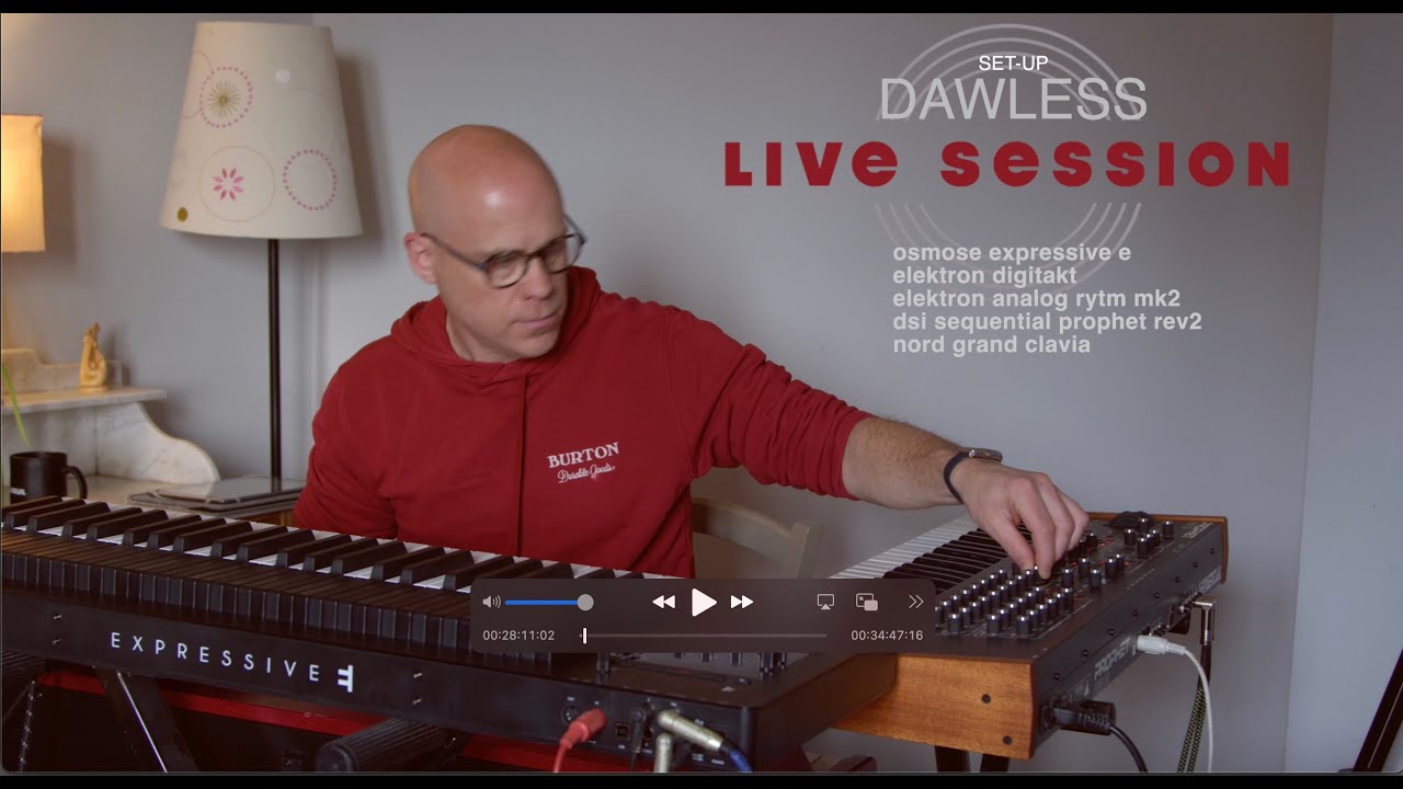 DAWLESS LIVE SESSION - ANALOG RYTM- DIGITAKT - PROPHET REVII  - OSMOZE Expressive E - NORD GRAND