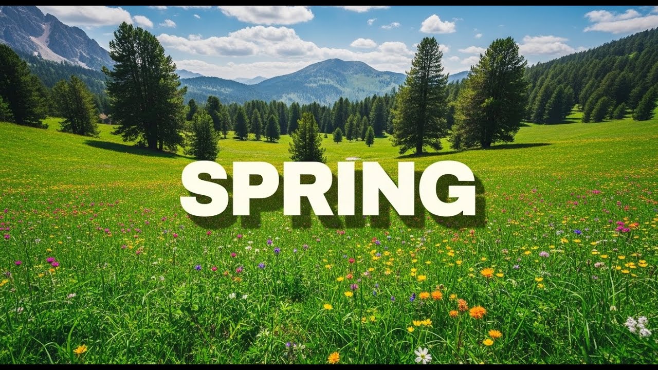 Amazing Colors of Spring 🌸 | 4K Nature Relaxation Film | Relaxing Piano Music