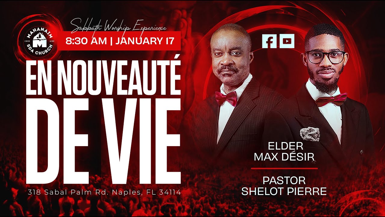 En Nouveanute De Vie| Max Desir | 1.17.26 | MHSDA Live Stream