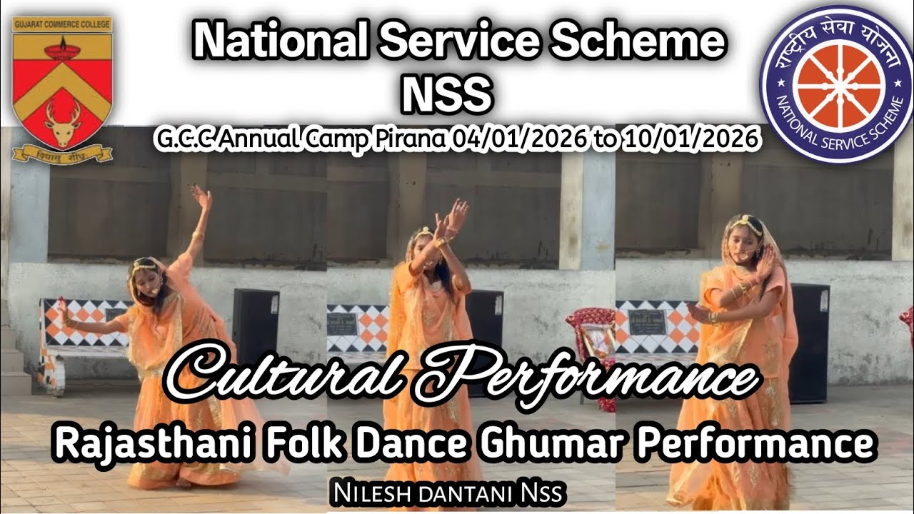 GCC NSS Annual Camp Cultural Performance:- Rajasthani Folk Dance 