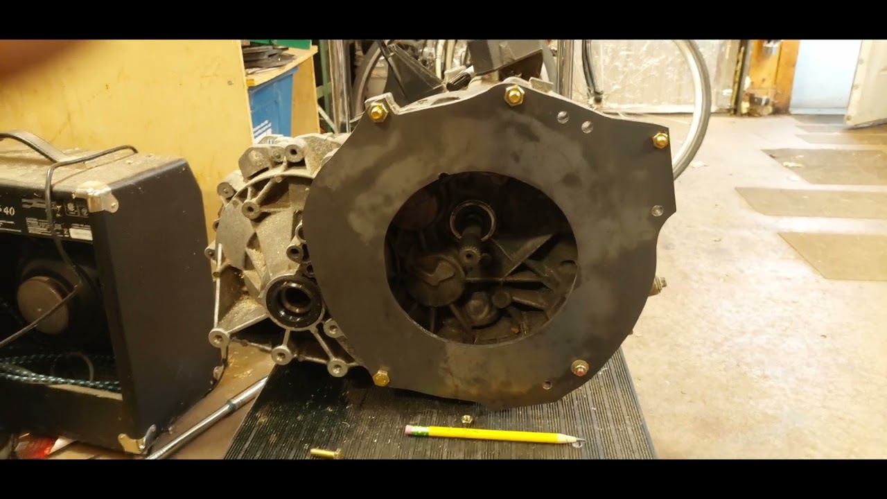 EV Volvo Transmission Adaptor - everything but the welding