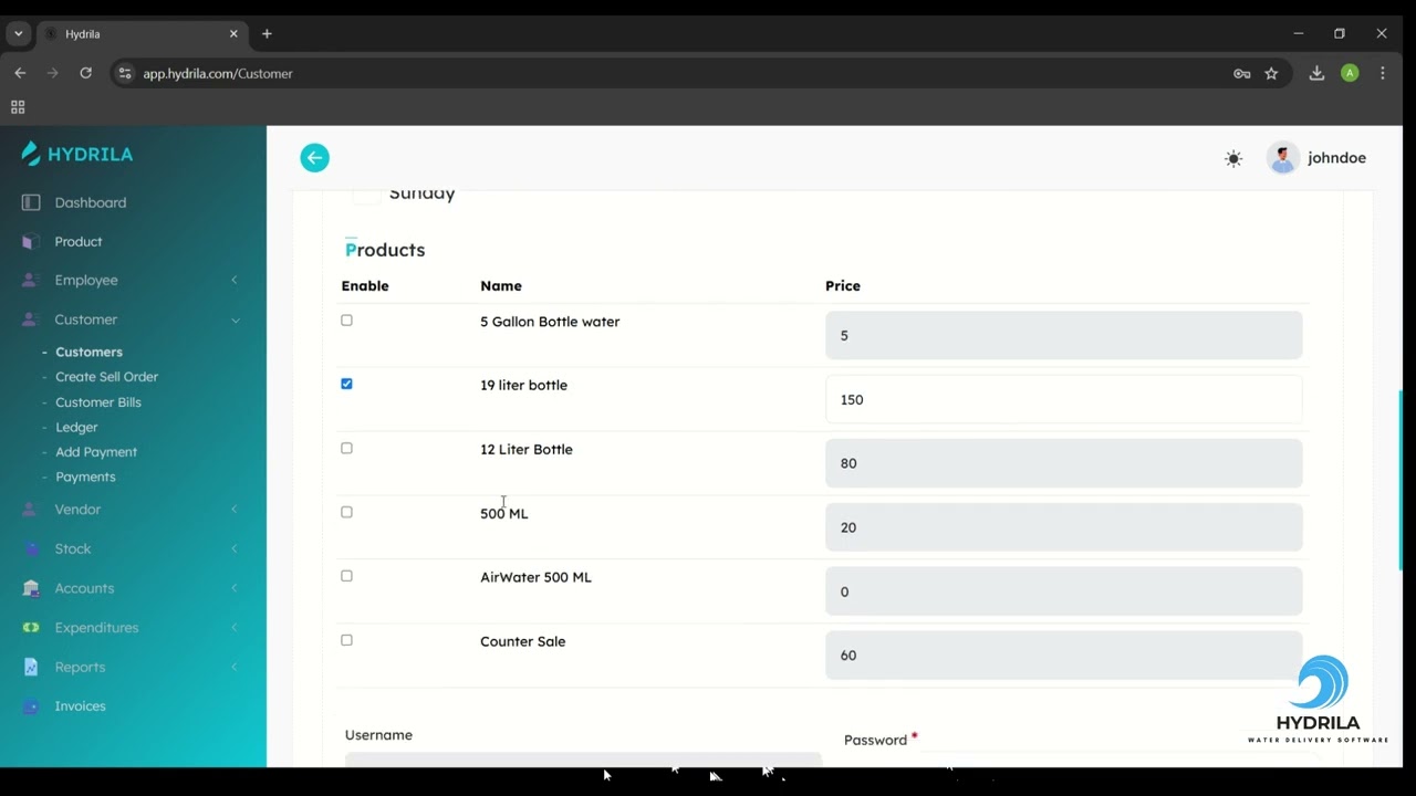 Hydrila | Water Delivery Software | Demo Video
