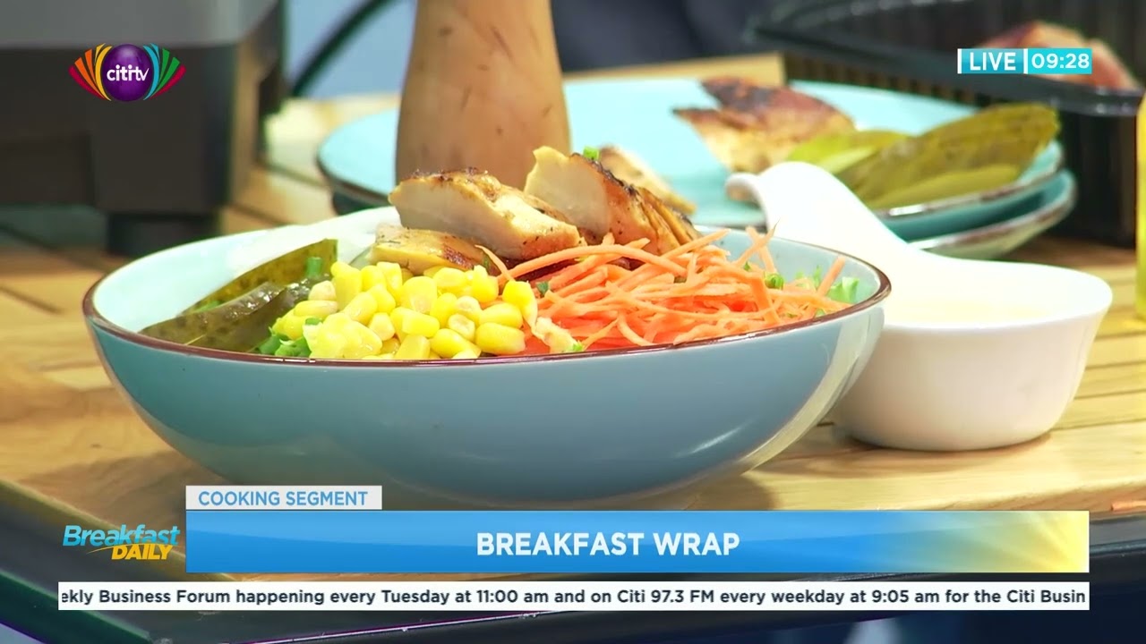 Cooking segment on Chicken Salad, Breakfast Wrap, and Avocado Smoothies | Breakfast Daily