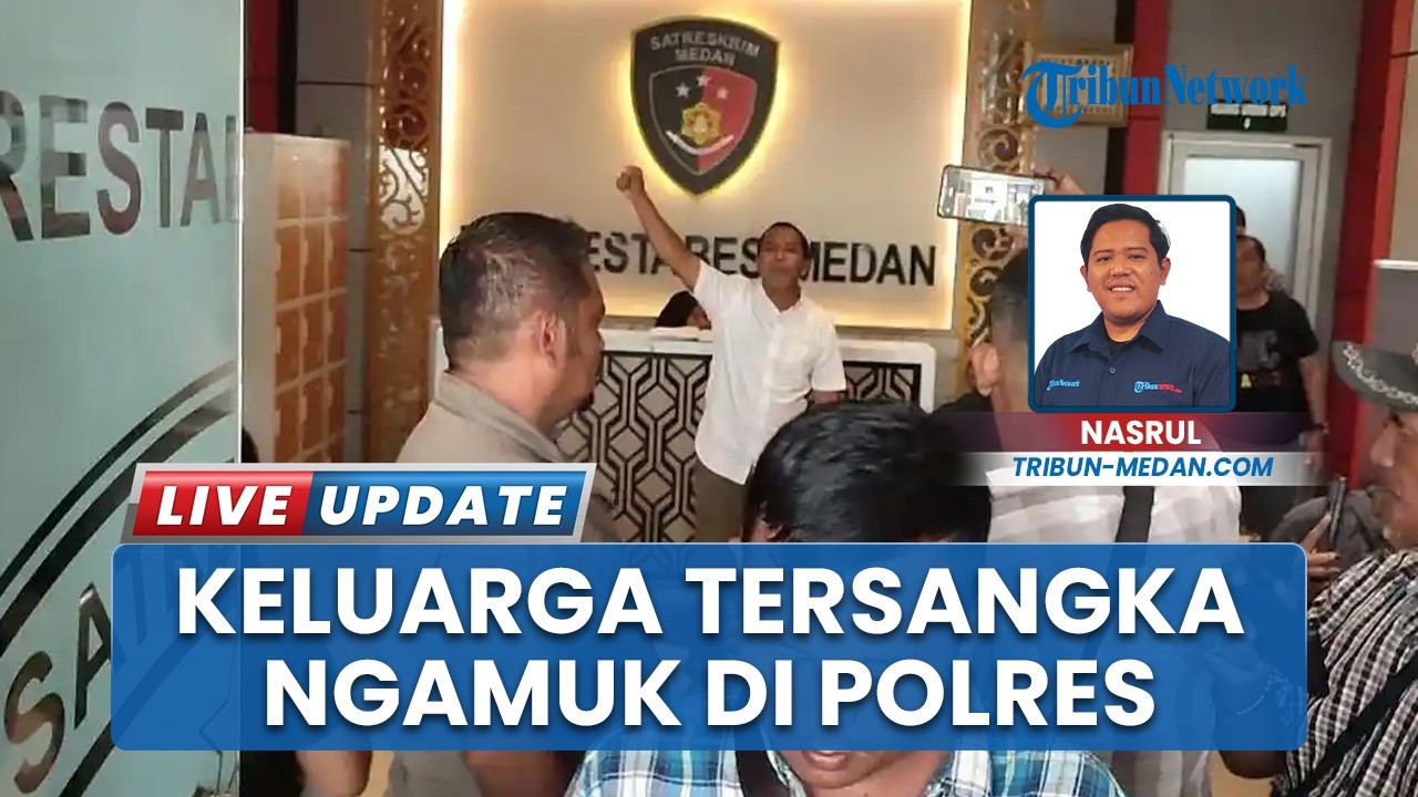 Keluarga Tersangka Penganiaya Maling Ribut di Polrestabes Medan