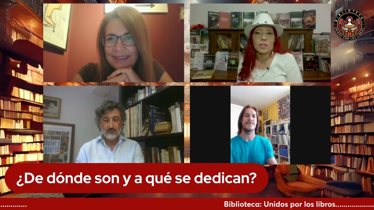 Biblioteca Unidos por los libros Susana Aguirrizabal, Manuel Dorado y Luis Chacón de la Torre