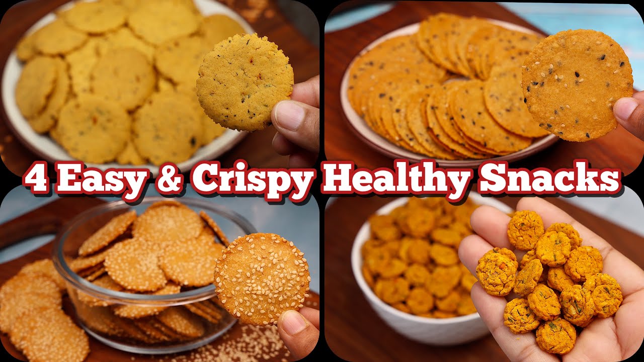 4 BEST Healthy Snacks: High-Protein, Crunchy, Gluten-Free Crackers Recipe
