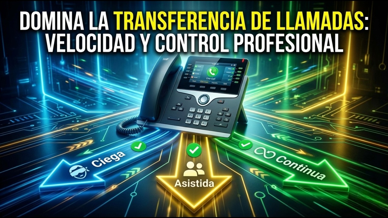 17 -📞Domina las Transferencias en Teléfonos IP: Ciega, Asistida y Seamless o continua