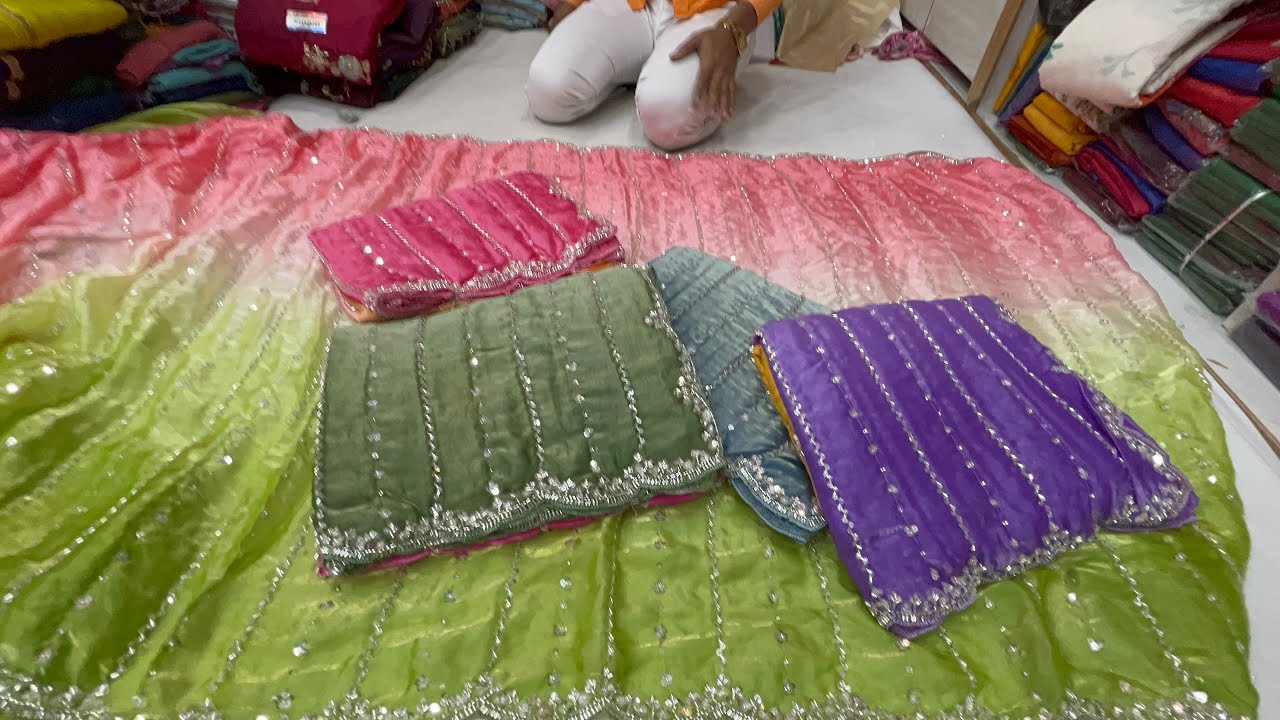 130/-‼️wholesale Designer Fancy sarees in chickpet Bangalore😍single saree courier available
