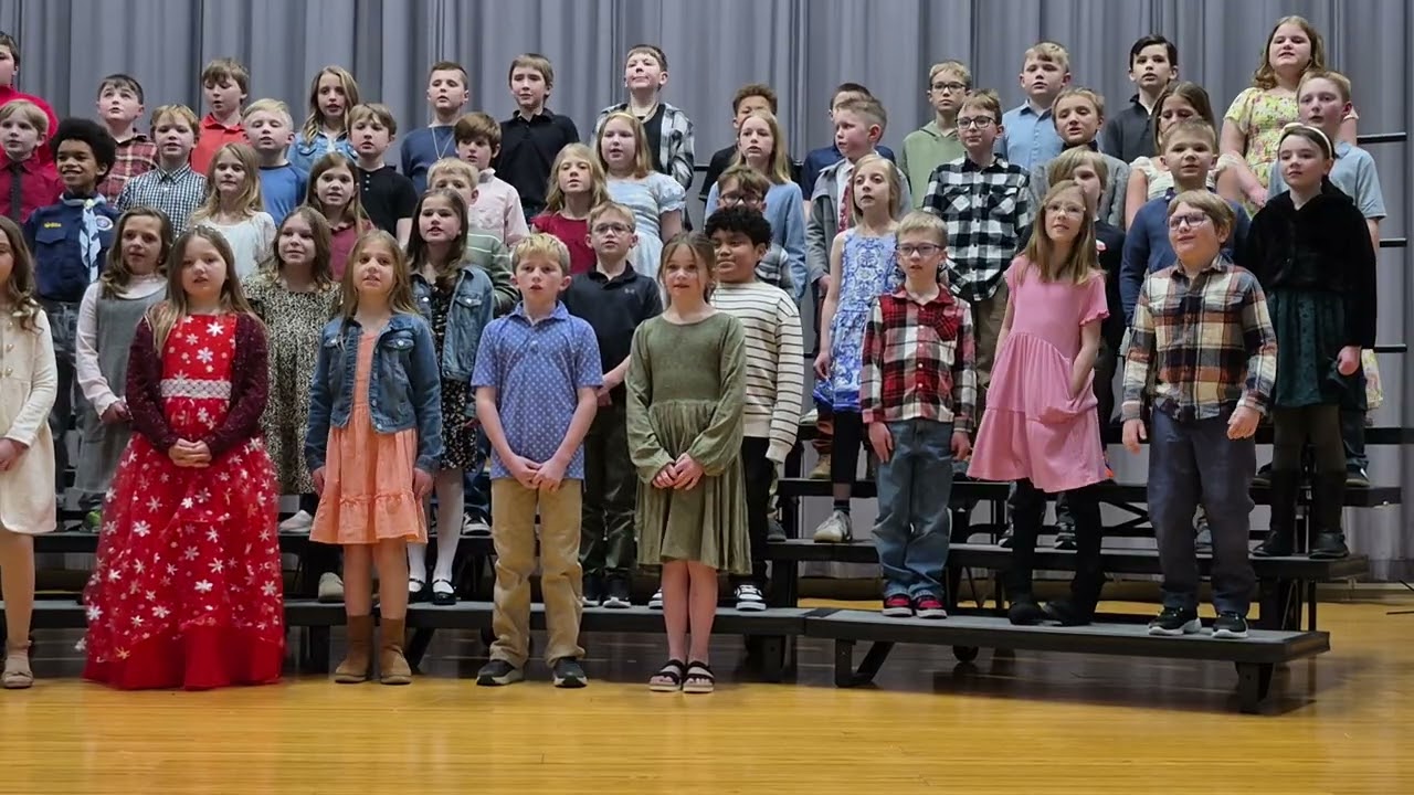The 3rd grade class Choir Concert at Bear Cave Intermediate School 
