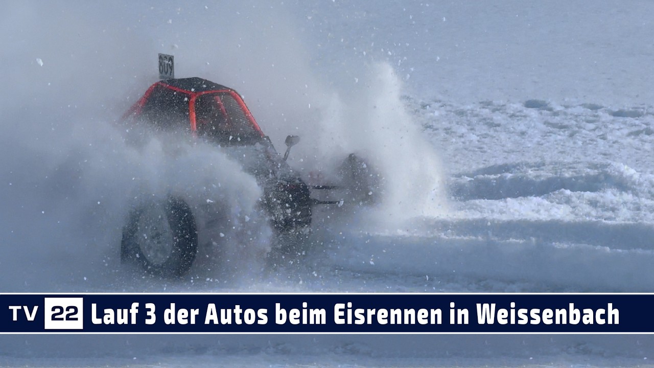 MOTOR TV22: Die dritten Läufe der Autos beim Eis Rallye Cross | Eisrennen Weissenbach 17.01.2026