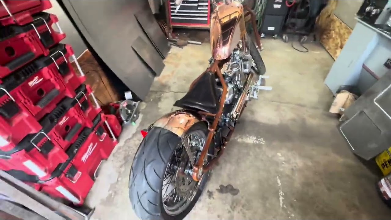 West coast choppers cfl copper chopper by banshee chop shop