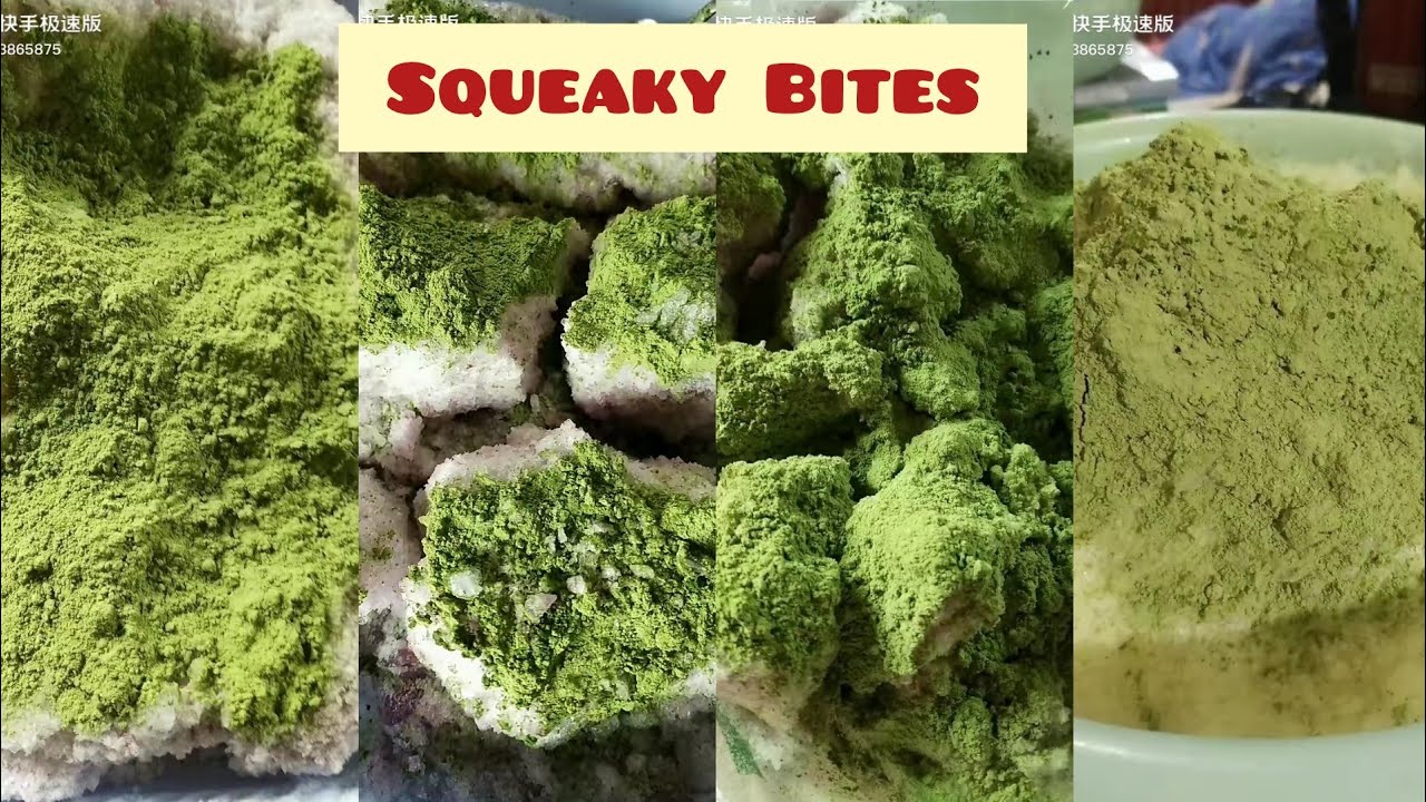 [BitesOnly] || Green Matcha Powder Squeaky Ice by Matcha Ice Queen ||