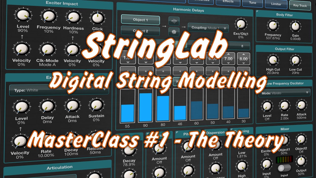 StringLab for iOS - Physical String Modeling - MasterClass #1
