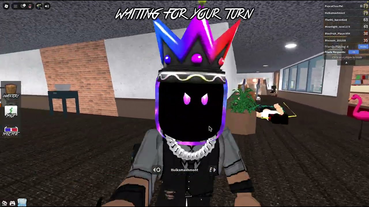 Playing MM2 with my friends