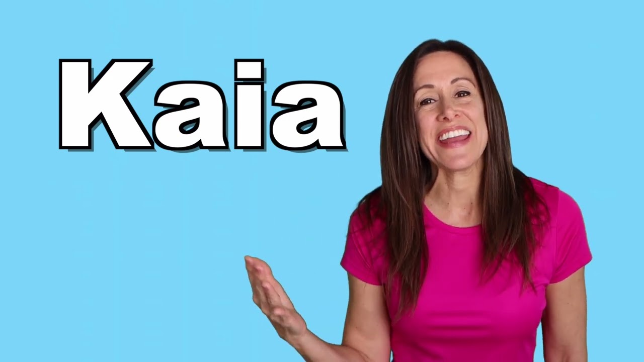 Kaia Sing and spell names with Patty Shukla for Toddlers and Babies | What is Your Name?