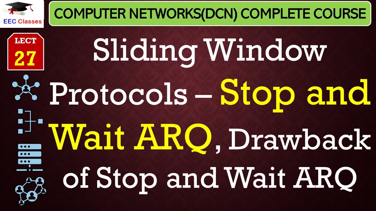 L27: Sliding Window Protocols – Stop and Wait ARQ, Drawback of Stop and Wait ARQ | DCN Lectures