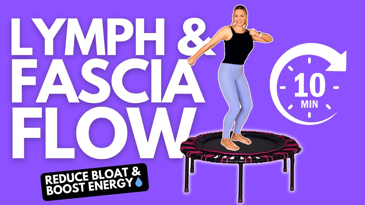 10 Min Lymphatic Rebounder Exercise💧Gentle Daily Fascia Flow | Reduce Bloat & Boost Energy