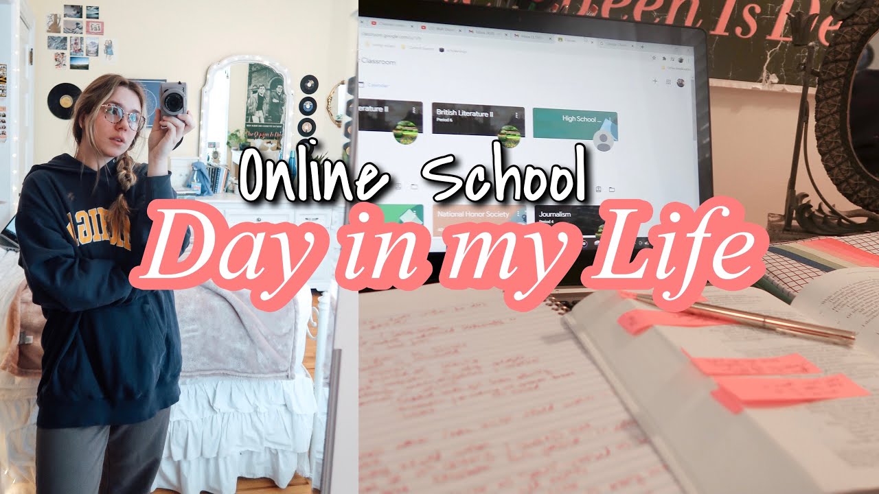 *online* school day in my life