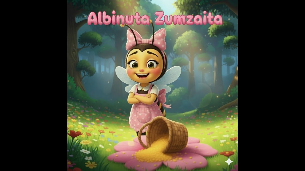 Albinuța Zumzăita - Cântecel pentru Copii (poveste cu tâlc despre prietenie și respect) 🐝 🌸
