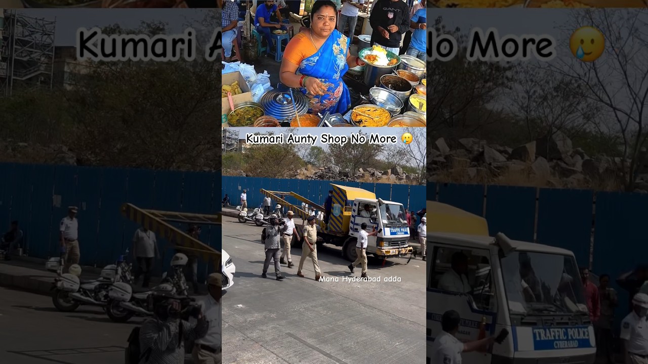 Kumari Aunty Shop Closed 🥲| Hyderabad Famous Street Food Kumari Aunty #kumariaunty #ytshorts #viral