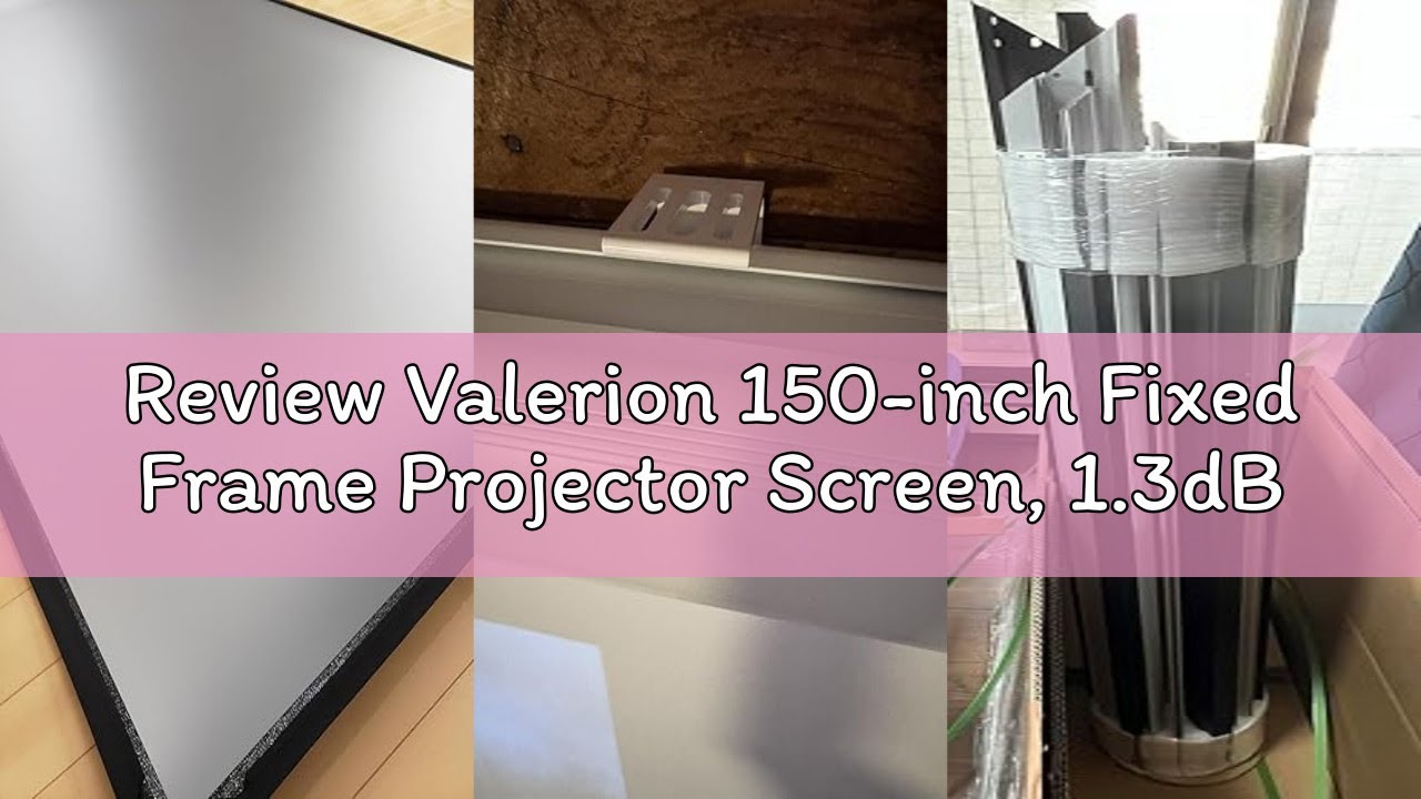 Review Valerion 150-inch Fixed Frame Projector Screen, 1.3dB Gain, 80% Picture Quality Enhancement,