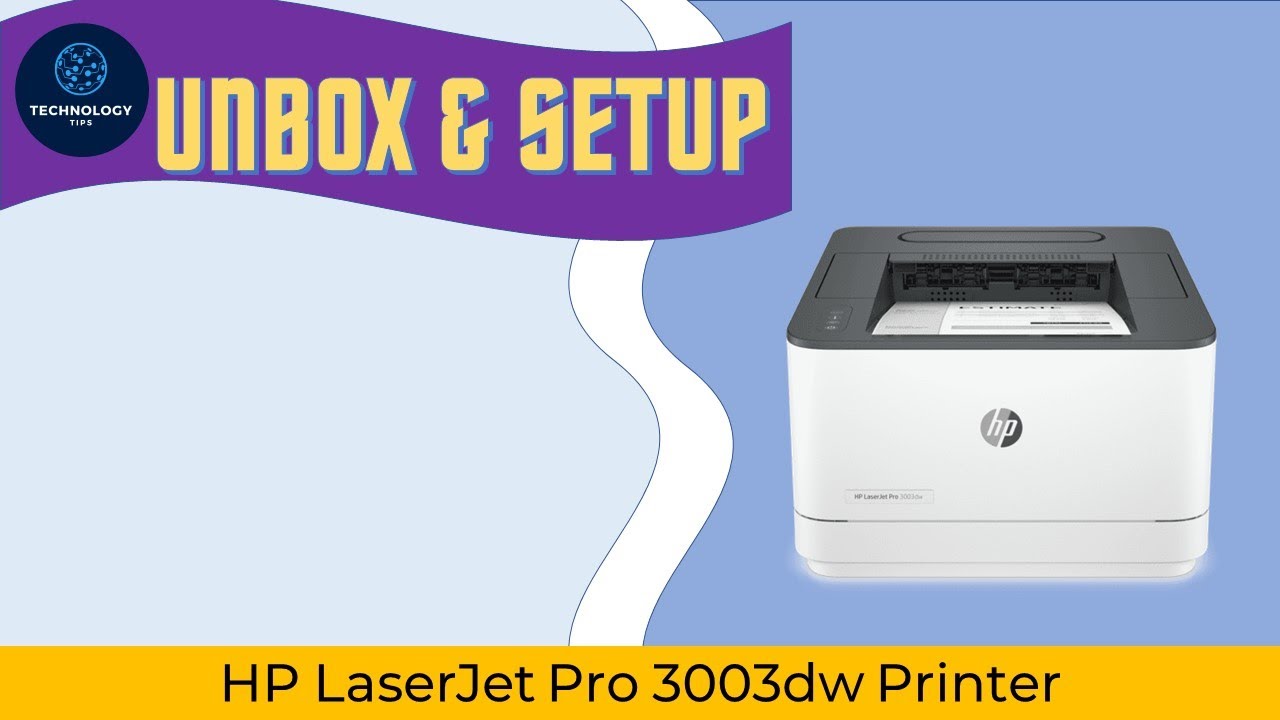 HP LaserJet Pro 3003dw Printer : Unbox Connect to network & Print