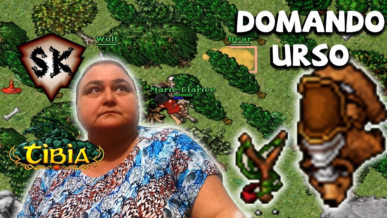 O Que Acontece Quando a Vovó tenta Domar um Urso no Jogo Tibia - Vovó Tibiana