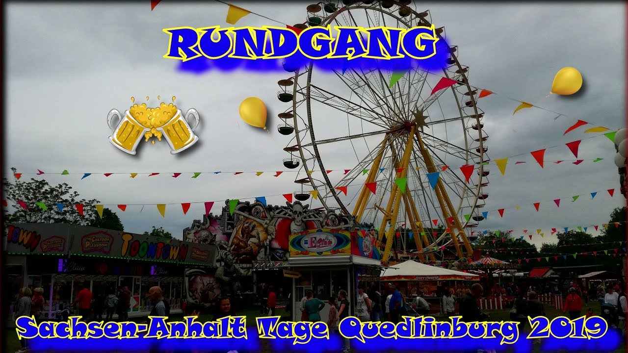 QUEDLINBURG RUMMEL KIRMES SACHSEN ANHALT TAG 2019 RUNDGANG KERMIS FUNFAIR