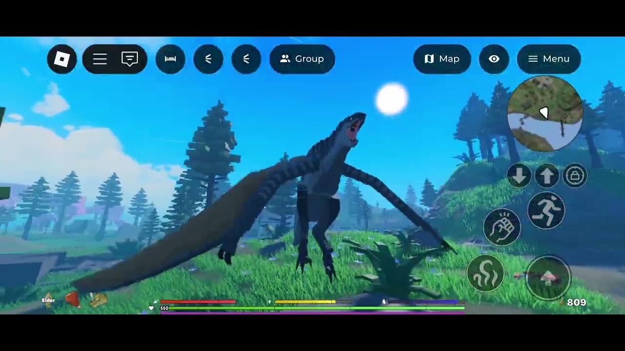 Primeval earth Roblox playing as mutadon and D rex New Update