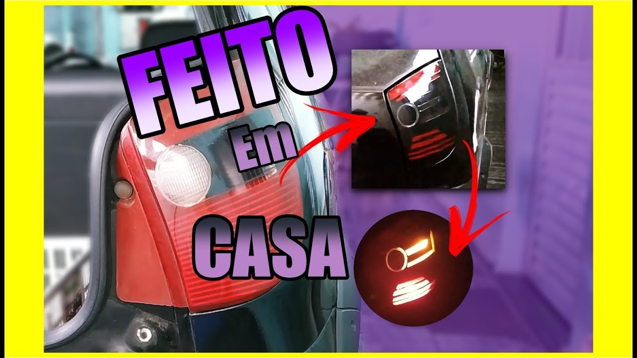Como  Personalizar Lanterna do Palio G1 em casa - Equipe palio g1