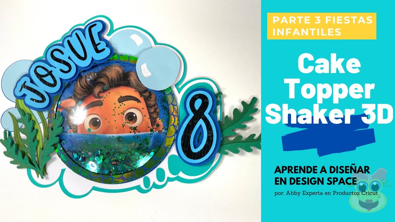 Caket Topper Shaker 3D con Cricut