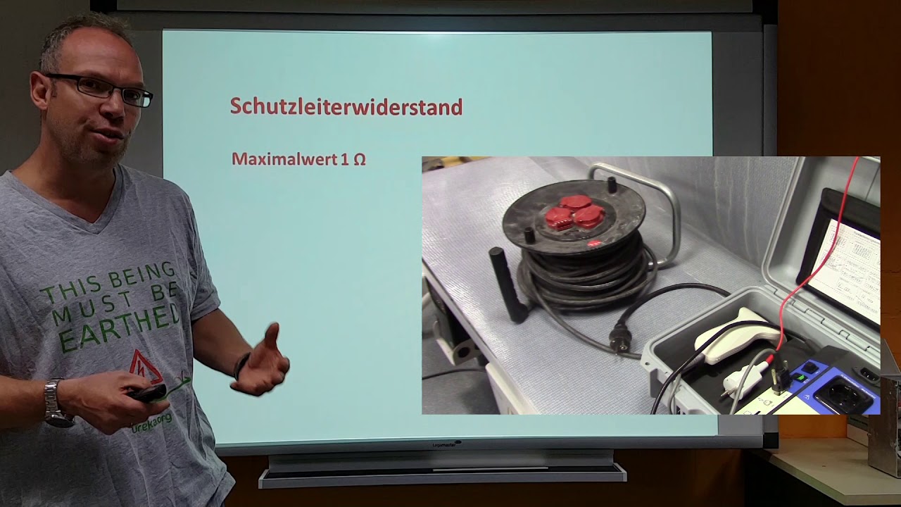 Prüfen elektrischer Geräte: Messen des Schutzleiterwiderstandes(4) nach DIN VDE 0701-0702