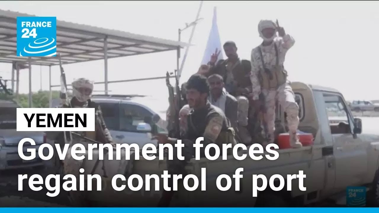 Yemeni forces regain control of strategic port after days of airstrikes &bull; FRANCE 24 English