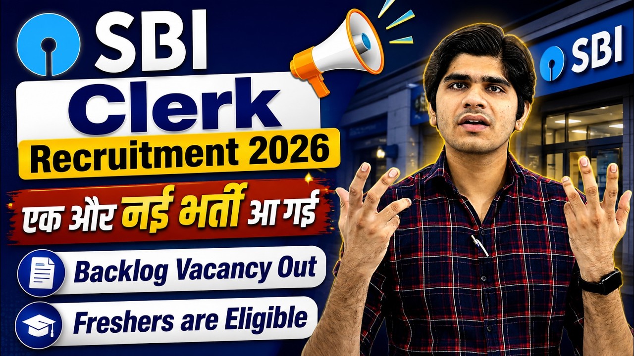 SBI CLERK Vacancy 2026 | All India Job | Male & Female | Apply Online