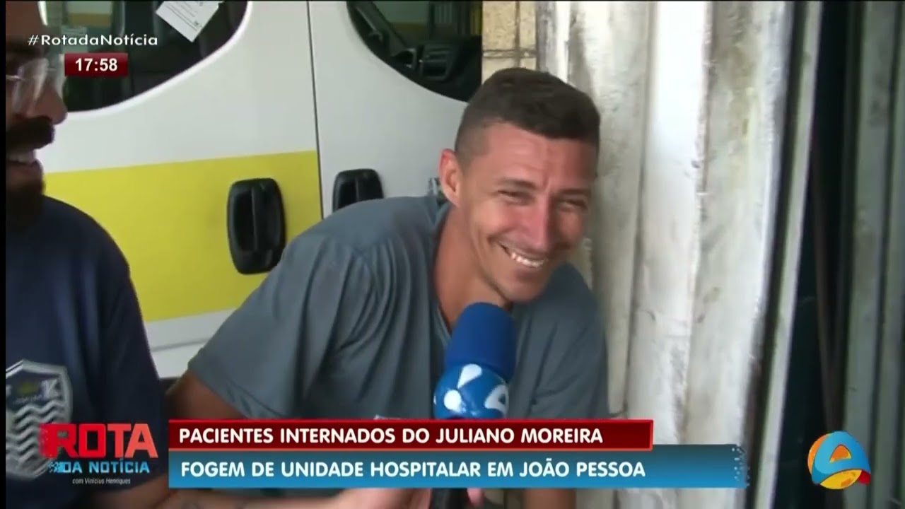 Rota da Notícia - Pacientes internados do Juliano Moreira fogem de unidade hospitalar em João Pessoa
