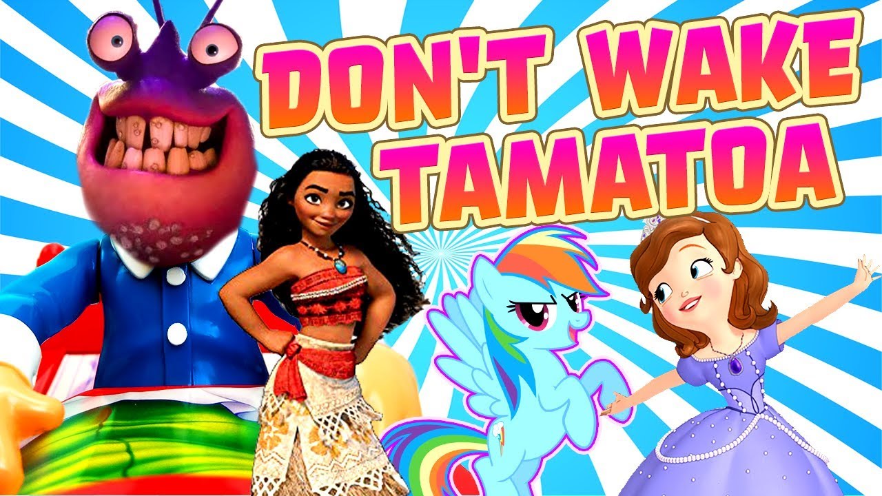 Don't Wake Daddy Tamatoa Missing Treasure Game! W/ Moana, Vampirina and Sofia the First