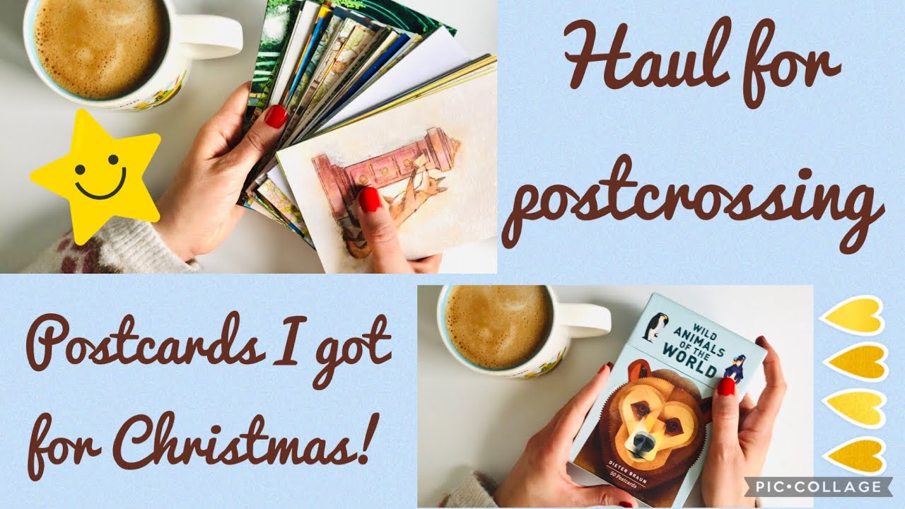 Postcards HAUL - Christmas gifts from my parents! - for my POSTCROSSING!