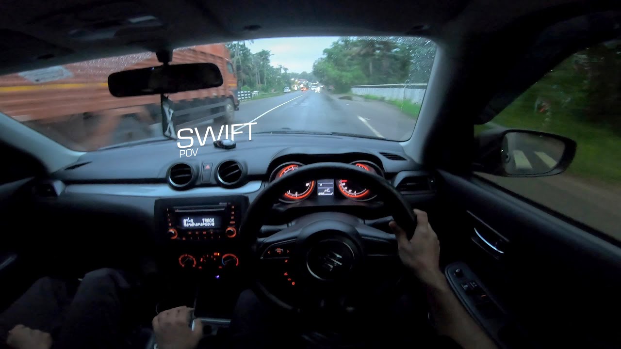 Swift POV Drive Rainy day